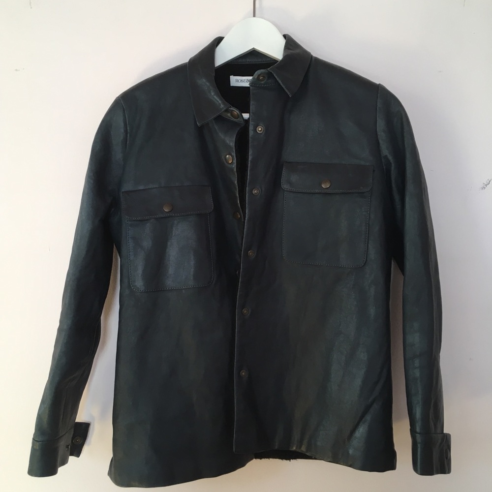 ROSEANNA leather and shearling jacket size 40